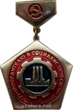 Нагрудный знак Победителю В Социалистическом Соревновании Ростовская Область 1973 