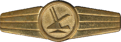Badge Antiaircraft, gold 