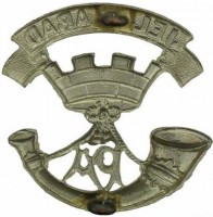 Нагрудный знак  edwardian somerset light infantry regiment cap badge 