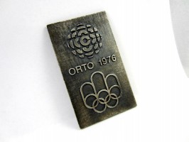 Нагрудный знак Олимпийские игры 1976 в Монреале, пресса 