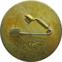 Нагрудный знак Хоккей 1973 г. 