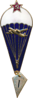 Нагрудный знак Парашютист 