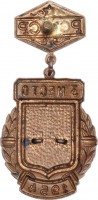 Нагрудный знак Чемпионат РСФСР 1954. Гребля. 3 место 