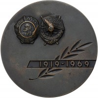 Нагрудный знак 50 Лет комсомолу Украины, 1919-1969 