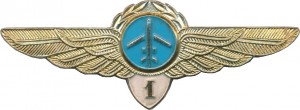 Нагрудный знак Пилот 1 класса 