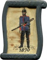 Нагрудный знак Немецкий Военный Костюм. 1870 