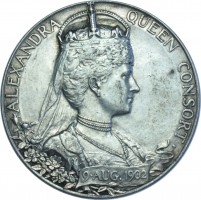 Нагрудный знак На коронацию Эдуарда VII и королевы Александры, 19 августа 1902 года 