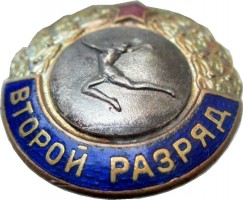 Нагрудный знак Второй  Разряд Художественная Гимнастика 