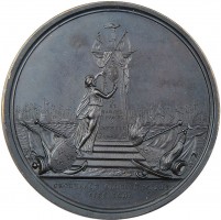 Нагрудный знак В память кончины адмирала С. К. Грейга. 15 октября 1788 