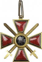 Нагрудный знак Святого Владимира 3-й степени с мечами 