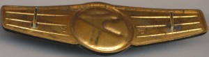Badge Antiaircraft, gold 