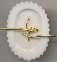 Нагрудный знак Кокарда фарфоровая 