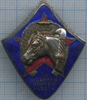 Нагрудный знак За ударную конную работу ОСОАВИАХИМа 