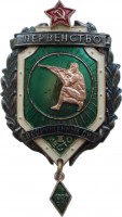 Нагрудный знак 2 место первенство вооруженных сил по стрельбе 1967г 
