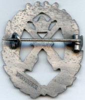 Нагрудный знак За стрельбу из пистолета, серебряная степень 
