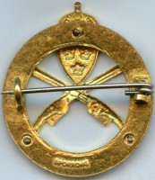 Нагрудный знак Стрельба из пистолета, серебряный 