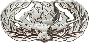 Нагрудный знак Специалист киберкосмической поддержки 