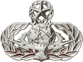 Нагрудный знак Мастер киберкосмической поддержки 