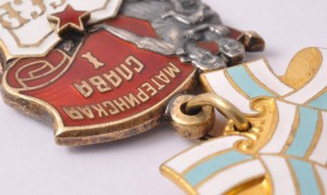Нагрудный знак Материнская слава 1 степени 