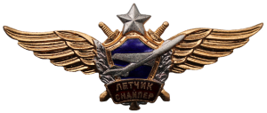 Нагрудный знак Летчик-снайпер 