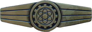 Нагрудный знак Авиатехник, бронзовый 