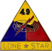 Нагрудный знак 49-ая бронетанковая дивизия 