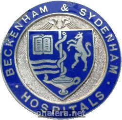 Нагрудный знак SCARCE BECKENHAM & SYDENHAM HOSPITAL NURSE 
