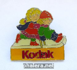 Нагрудный знак Зимние Олимпийские игры 1994 Лиллехаммер, значок спонсора KODAK. 