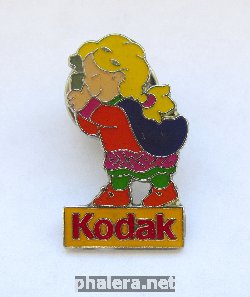 Знак Зимние Олимпийские игры 1994 Лиллехаммер, значок спонсора KODAK.