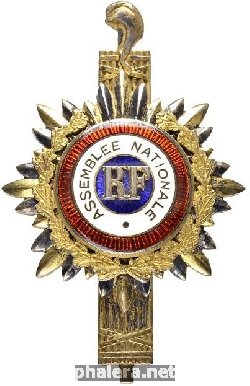 Знак Badge of the Deputies of the French National Assembly