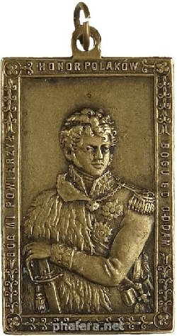 Знак В память гибели польского князя и маршала Франции Юзефа Понятовского. 19 октября 1813-1913 г.