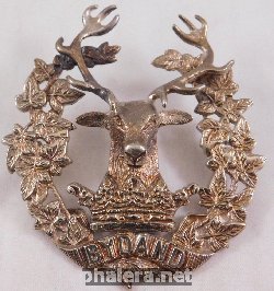 Знак Гордонские горцы, офицерская кокарда