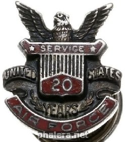 Знак 20 лет службы в ВВС