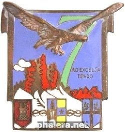 Нагрудный знак 7-ой альпийский полк 