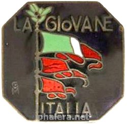 Знак LA GIOVANE ITALIA con smalti