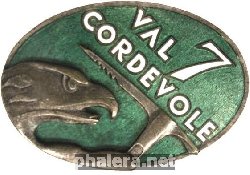 Нагрудный знак Альпийский батальон VAL CORDEVOLE 