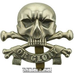Знак 17th/21st Lancers (Deaths Head) Regiment Cap Badge