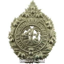 Знак Argyll and Sutherland Highlanders Regiment Scottish Cap Badge