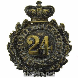 Нагрудный знак 24th Middlesex Rifle Volunteers Regiment Cap Badge 