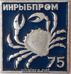 Нагрудный знак ИНРЫБПРОМ-75   СССР 