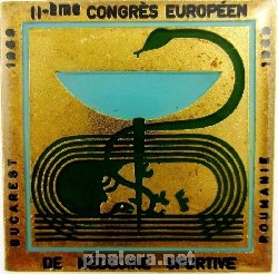 Badge 2th European Congress of Sport Medicine 1969 in Romania 