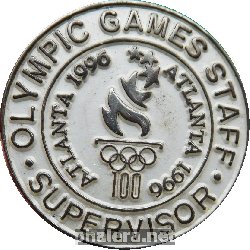 Нагрудный знак Персонал Олимпийских игр, ИНСПЕКТОР, Атланта 1996 