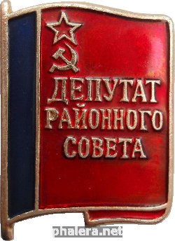 Нагрудный знак Депутат Районного Совета РСФСР 