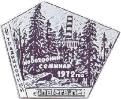 Нагрудный знак 2 традиционный Новогодний Семинар 1972 год г. Свердловск 
