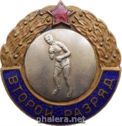 Нагрудный знак 2 Разряд. Бокс 