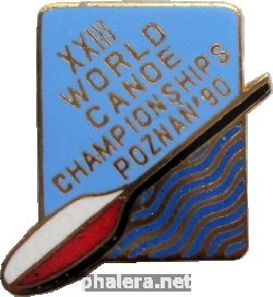 Badge XXIII World canoe championships Poznan'90 