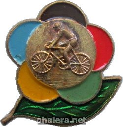 Знак Фестиваль  Молодёжи  1957 Велоспорт