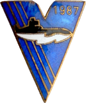 Нагрудный знак АПЛ ТК-17 Архангельск 1987 