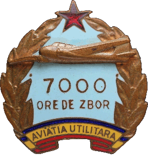 Нагрудный знак За налет 7000 летных часов 
