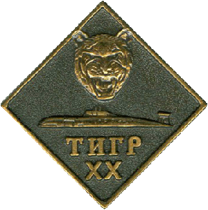 Нагрудный знак АПЛ К-154 Тигр 